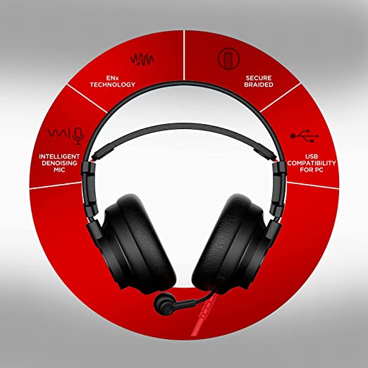 boAt Immortal IM-200 7.1 Wired Over Ear Headphones Channel USB Gaming Headphone with RGB Breathing LEDs & 50mm Drivers with mic (Active Black) boAt Immortal IM-200 7.1 Wired Over Ear Headphones Channel USB Gaming Headphone with RGB Breathing LEDs & 50mm Drivers with mic (Active Black)